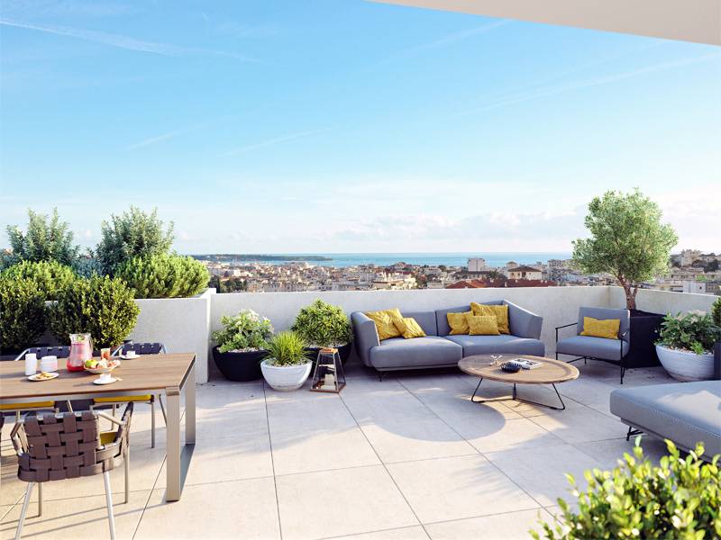 Penthouse Le cannet vue mer proche Cannes